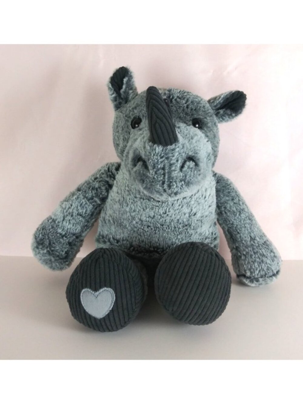 Wal-Mart Cute Gray Rhino Rhinoceros Super Soft 10" Plush